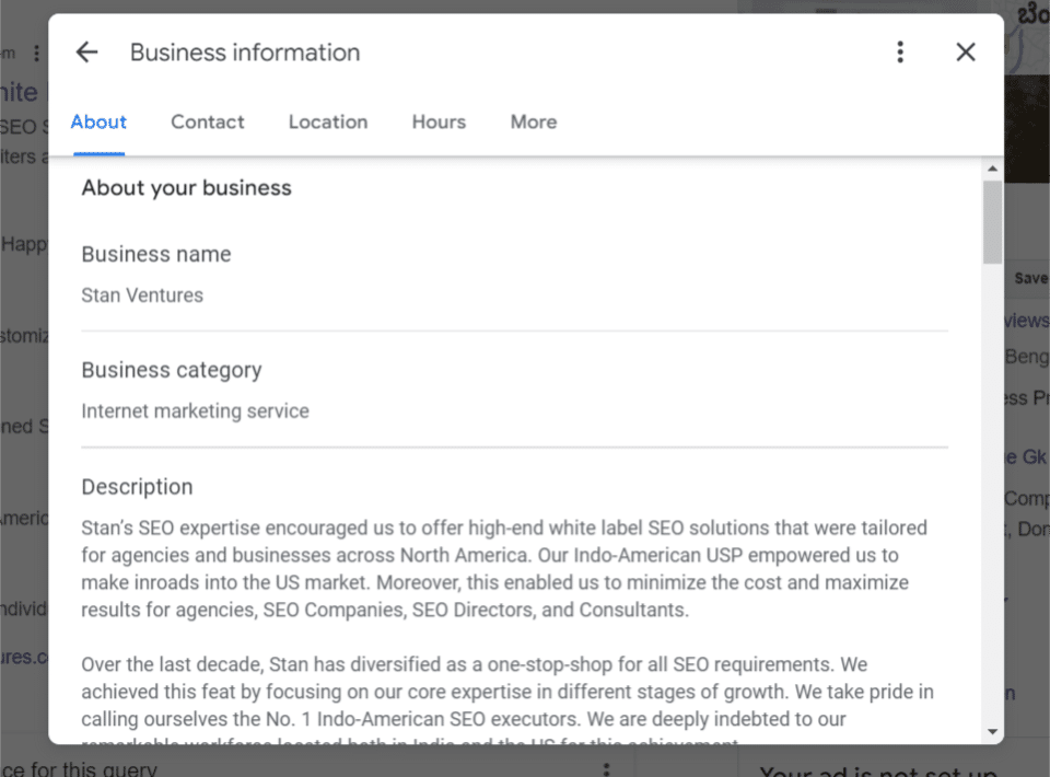 generate organic visits for google business profile