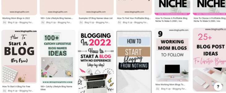 Pinterest Board Ideas for Lifestyle Bloggers